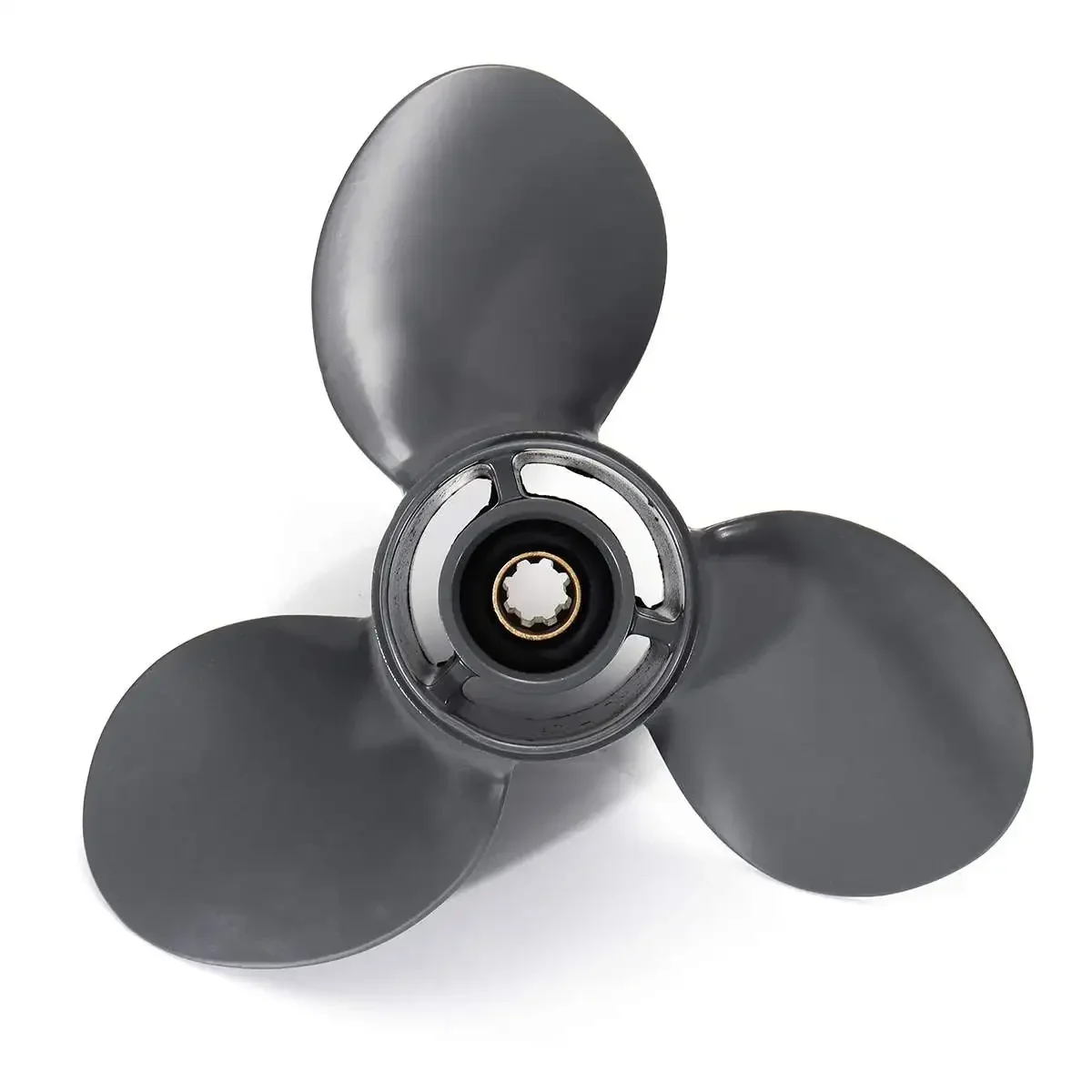 

Marine Boat Outboard Propeller 9 1/4 x 10 1/2 For Honda 8-20HP 58130-ZV4-010AH Gray Aluminum Alloy 3 Blades 8 Spline Tooth