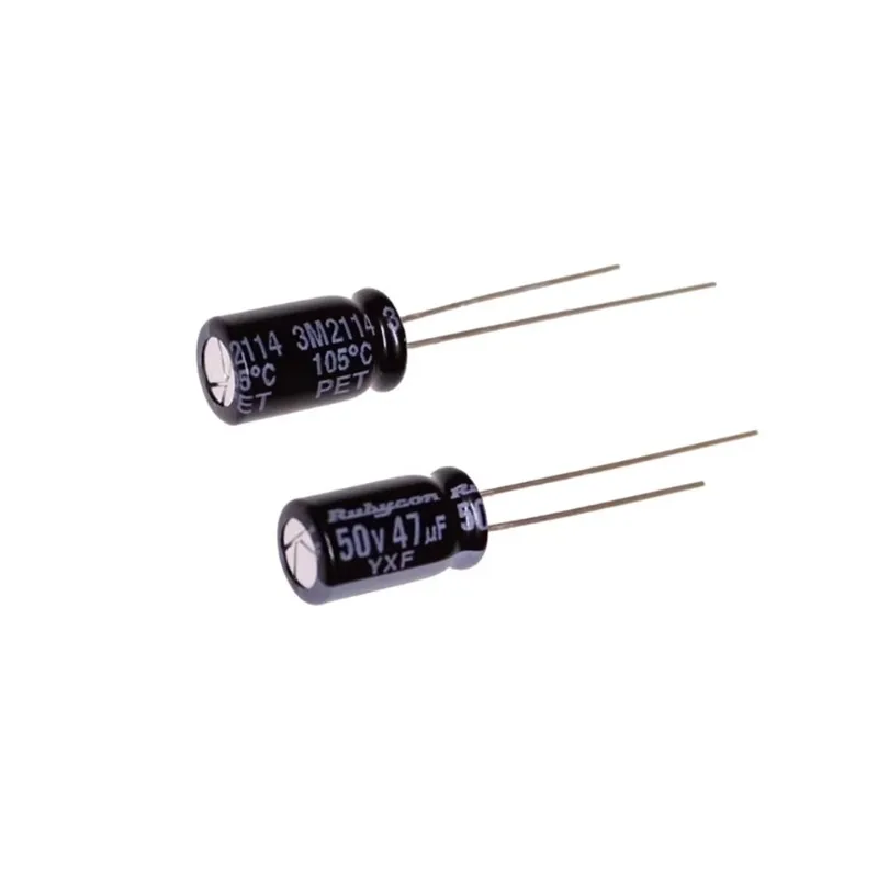 10Pcs/100Pcs Rubycon YXF Series 50V47uF 6.3X11MM High-frequency, low-impedance, long-life electrolytic capacitors