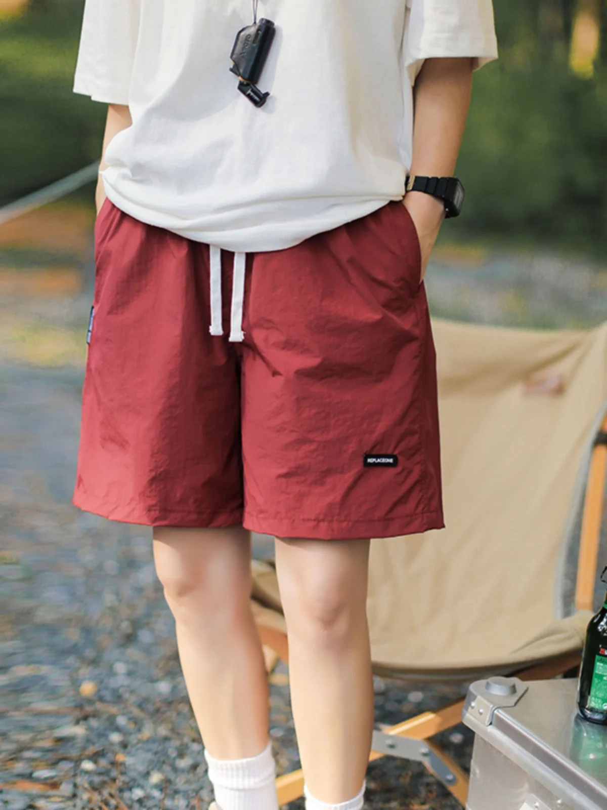 Japanese Style Casual Straight Leg Short Pants Women's Lightweight Sporty Summer Outerwear Versatile Thin Match All