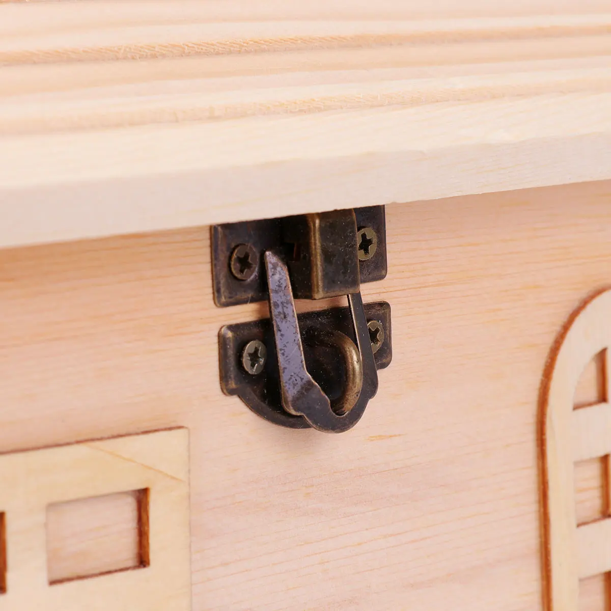 กระปุกออมสินไม้รูปบ้าน 1 ชิ้น สำหรับเด็ก ฝึกทักษะการงานฝีมือ กล่องเก็บเงิน กล่องเก็บของไม้