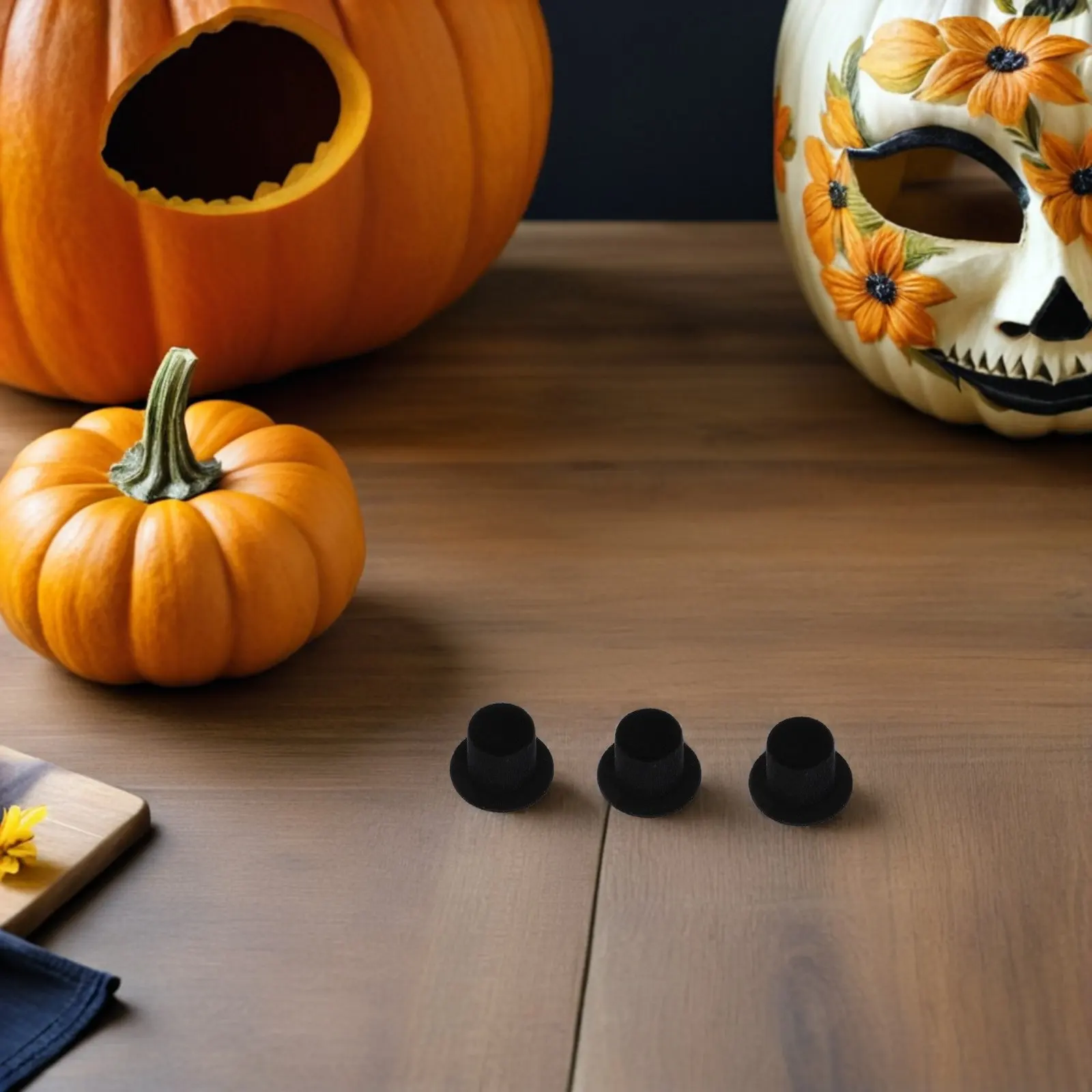 

30 шт. мини-шляпки-федоры для декора, войлочные шапочки для поделок, для Рождества, Хэллоуина, вечеринок, нарядов для волос, дней рождения, праздников