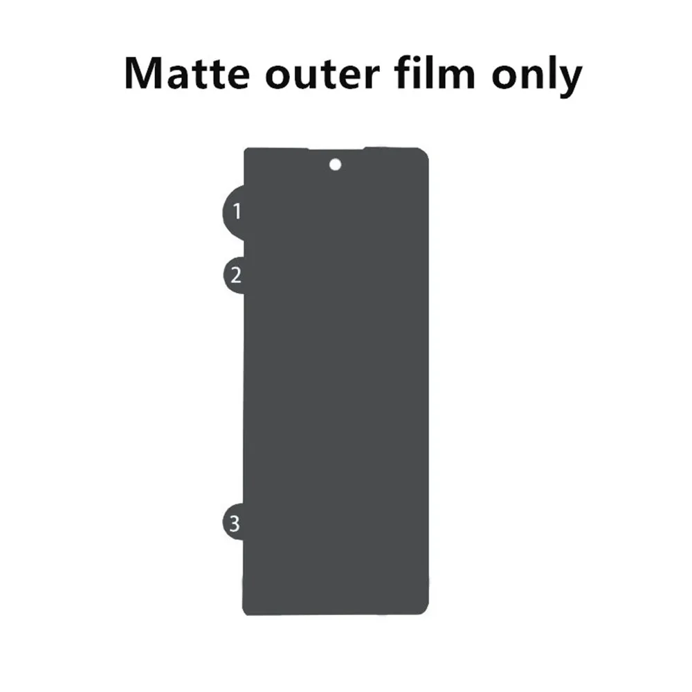 Matte HD Anti-Splitter-Privatsphäre-Hydrogel-Folie für Samsung Galaxy Z Fold8 Ultra Fold 8 7 Anti-Spy Weicher Innen- und Außenbildschirmschutz – Detail 9