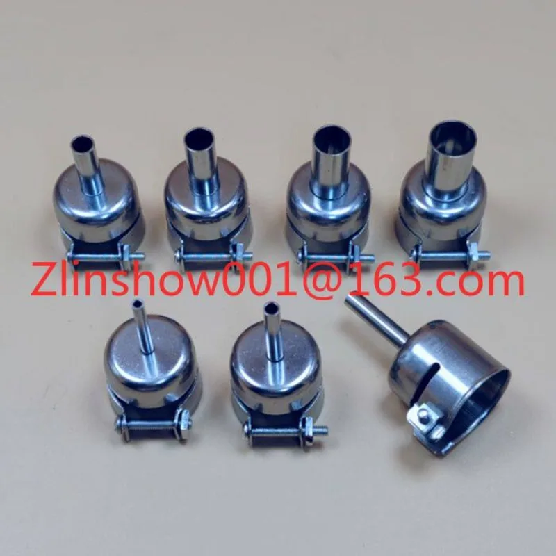852 990 850D 857D Heat gun, stainless steel, curved nozzle, straight nozzle, cyclone nozzle, cyclone nozzle