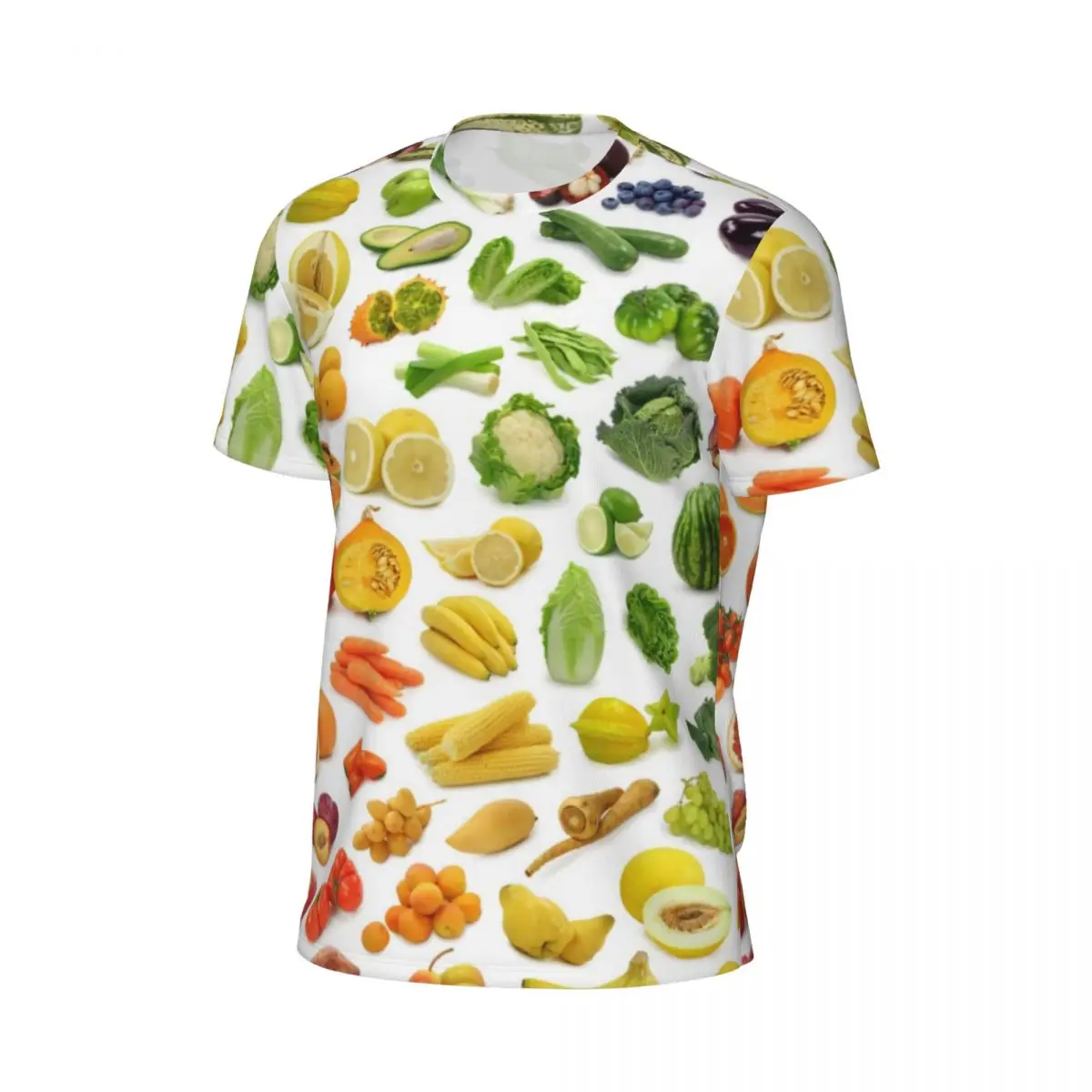 Vegetarian T-Shirt Fruits Vegetables Fashion Sportswear T-Shirts Short Sleeve Breathable Tops Summer Classic Big Size Top Tees