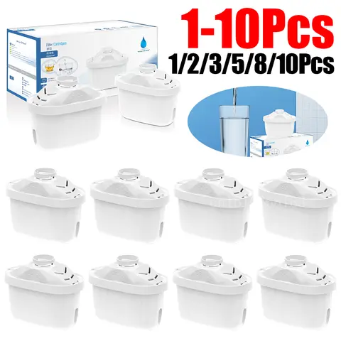 Brita Maxtra 용 1-10Pcs 워터 필터 카트리지 Limescale 염소 불순물 정수기 활성 탄소 워터 필터 감소
