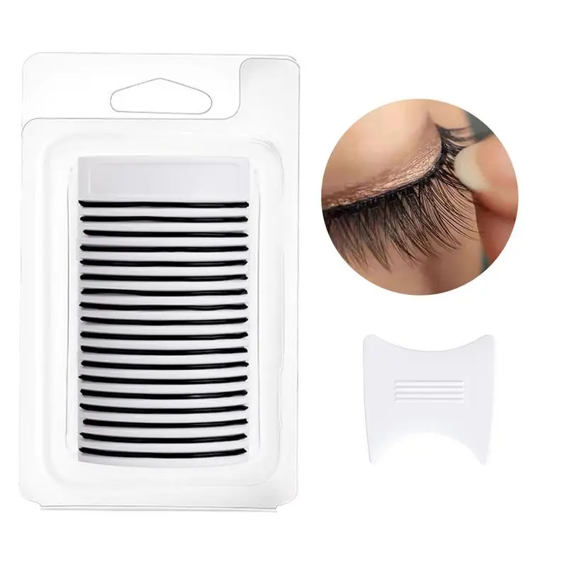 18 Streifen selbstklebende Wimpern-Liner, Wimpern-Klebestreifen, wiederverwendbarer Klebe-Liner für langlebige falsche Wimpern, natürlicher Look