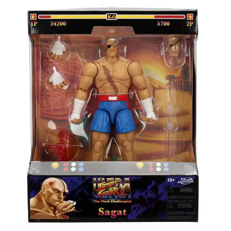 Hot Genuine Toys Blanka Sagat Vega Fighter Wave 4 Anime Action Figure Model Collection Ornament Toy Gift In Stock
