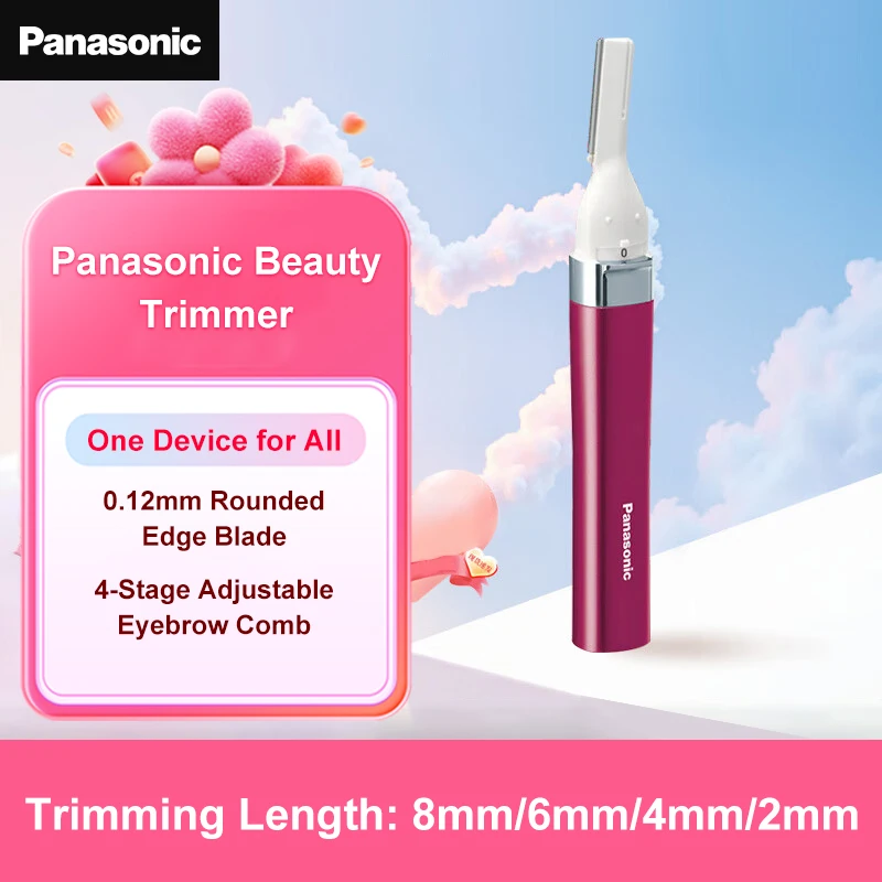 Panasonic portátil batom em forma de removedor de pêlos elétrico para mulheres indolor e eficaz remoção de pêlos faciais ferramenta de barbear doméstico