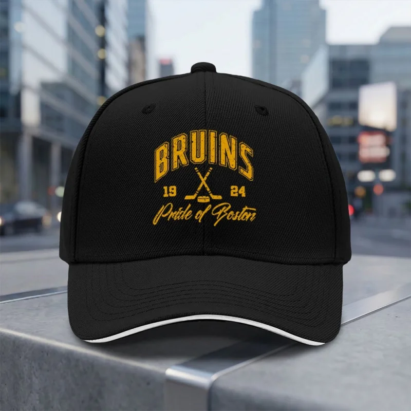 New Bruins Pride of Boston Adjustable Baseball Cap Lightweight Breathable