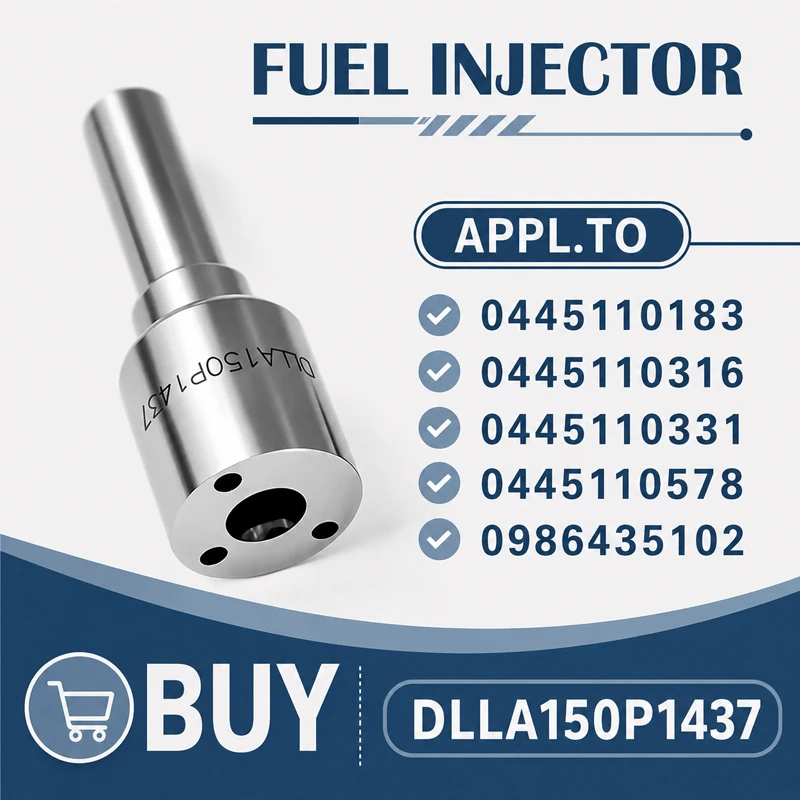 Common Rail Euro III Diesel Fuel Injector Engine DLLA150P1437 Fuel Control System Suitable For Bosch LF3042