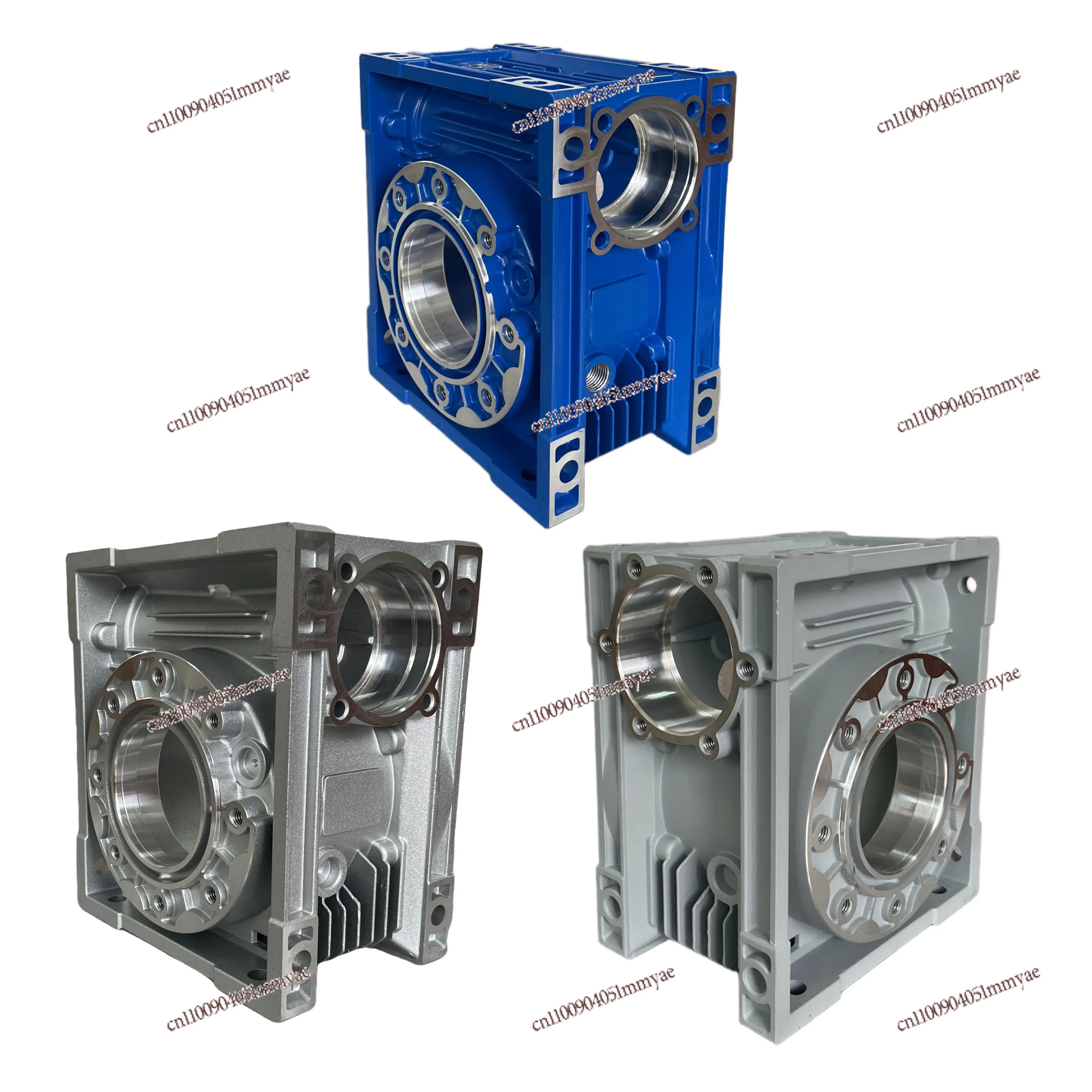 Small worm gear reducer box without end cap flange