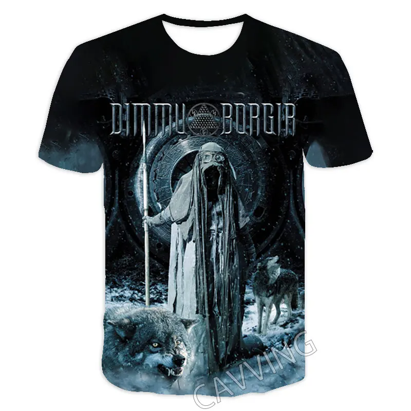 CAVVING 3D Printed  DIMMU BORGIR  Casual T-shirts  Hip Hop TShirts Harajuku Styles Tops Clothing for Men/women   T03