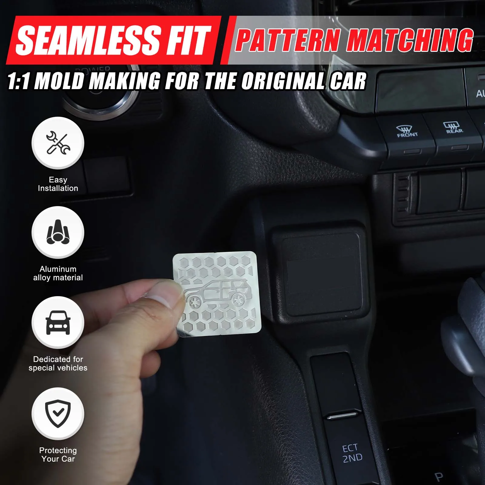 

For Toyota Land Cruiser Prado 250 LC250 24-25 Car Mode Switching Cover Patch Car Mode Switching Button Stickers Car Accessories