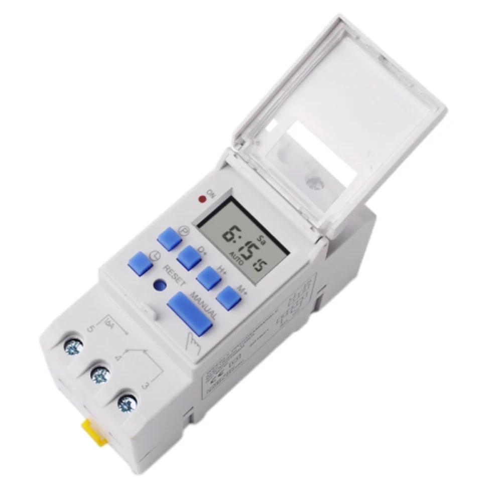 

TM615 AC220V Digital 7 Days 24hrs Programmable Timer Switch with 16 ON/OFF Each Day and 15 Groups Intelligent Combination