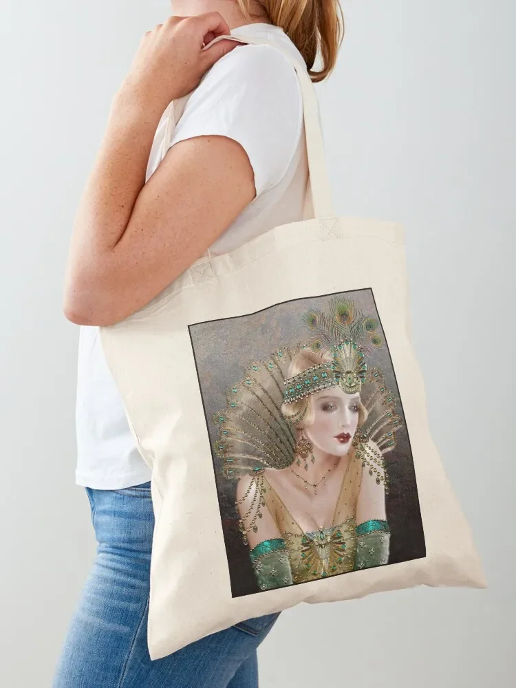 FLAPPER: Vintage 1929 Mooie Fashion Magazine Reclame Print Tote Bag Stoffen tas Draagbare boodschappentas schattig etui