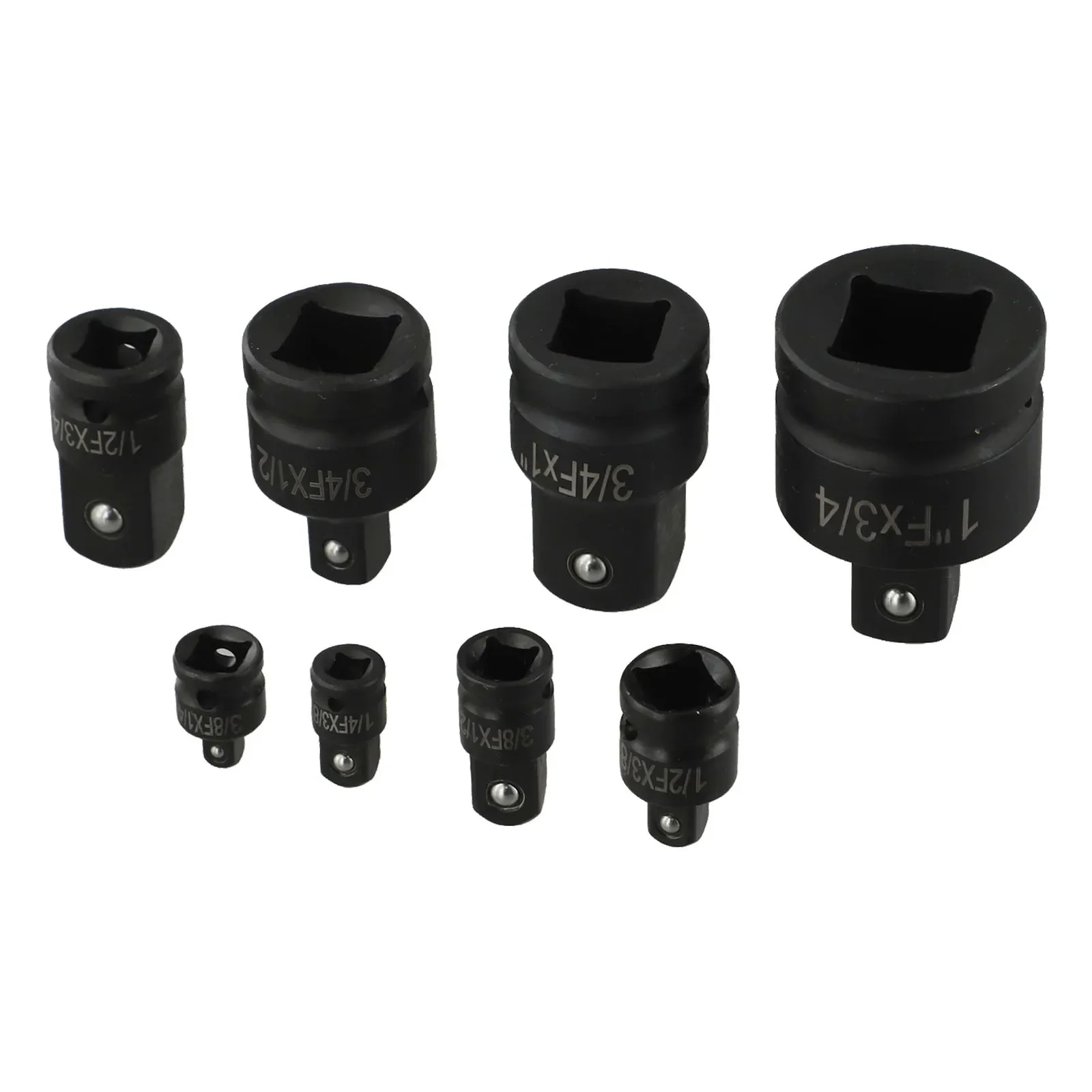 

Efficient Eight Piece Socket Converter Adapter Package Tailored For Compatibility With Power Tools In Garage Work