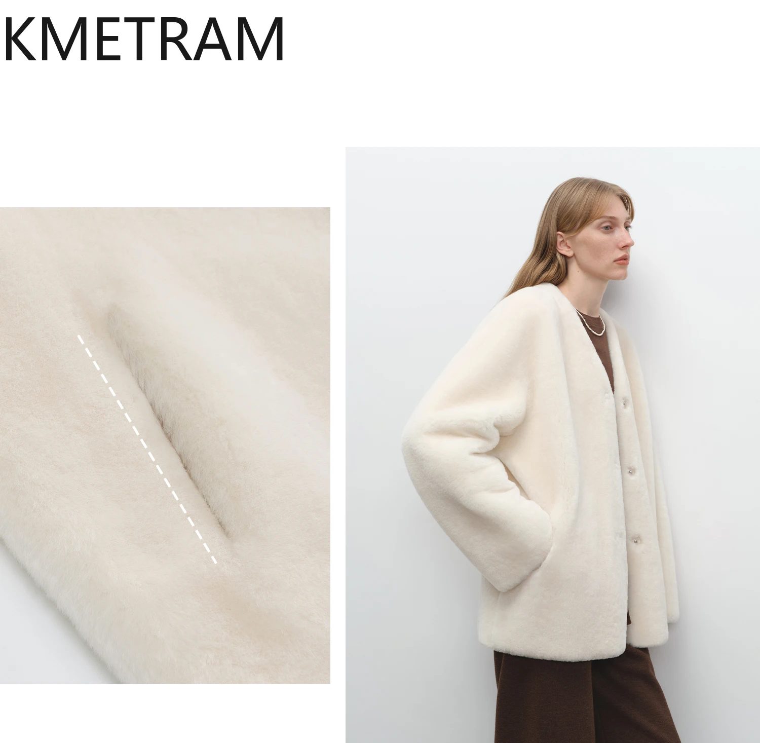 Natural Merino Sheepskin Wool Double Faced Fur Coat Women Short V-neck Real Fur Jacket Winter Woman Clothing 2025 Ropa De Mujer