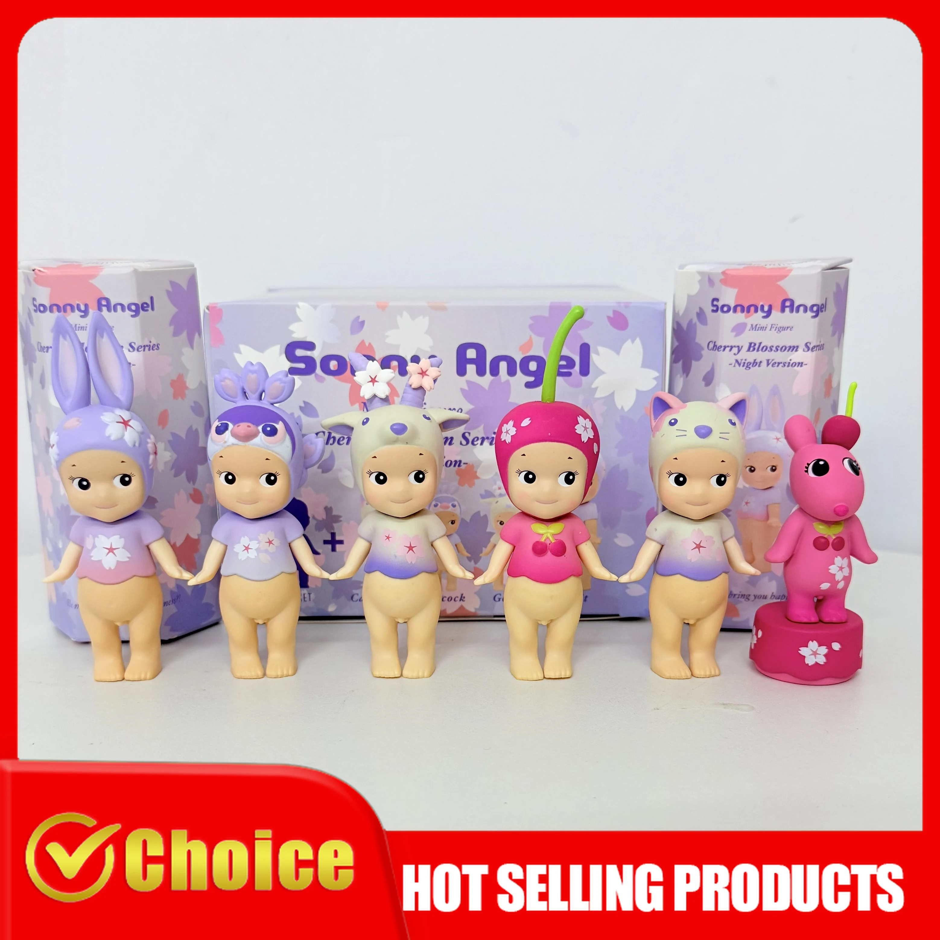 

5-6Pcs Cherry Blossom Spring Series Sonny Angel Limited Edition Blind Box Mystery Surprise Toy Gift Collection Cute Kawaii