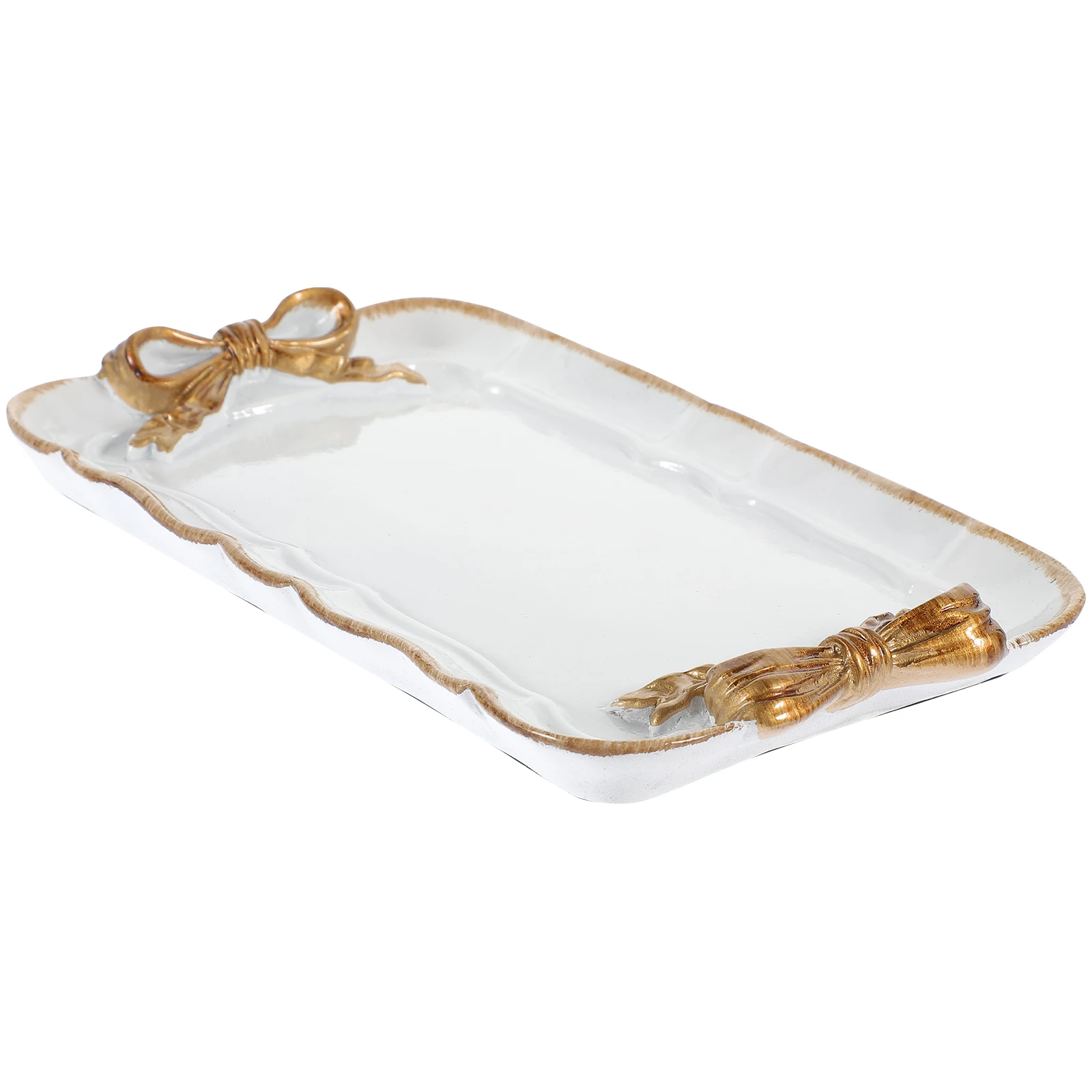 

Resin Fruit Plate Vintage Tray Decorative Dishes For Food Jewelry Storage Serving Platter Plates Home Office Party Picnic