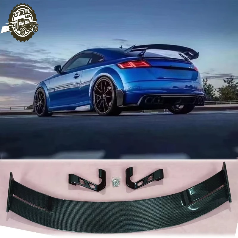 

Real Carbon Fiber Rear Spoiler Wing for Audi TT TTS TTRS MK3 DRY Styling Spoilers Exterior Accessories for Car Styling