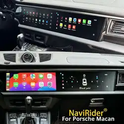 Y Android Car Radio GPS Dual Screen For Porsche Macan 2010 - 2017 Multimedia DSP Player CarPlay Stereo Head Unit Co-pilot Screen