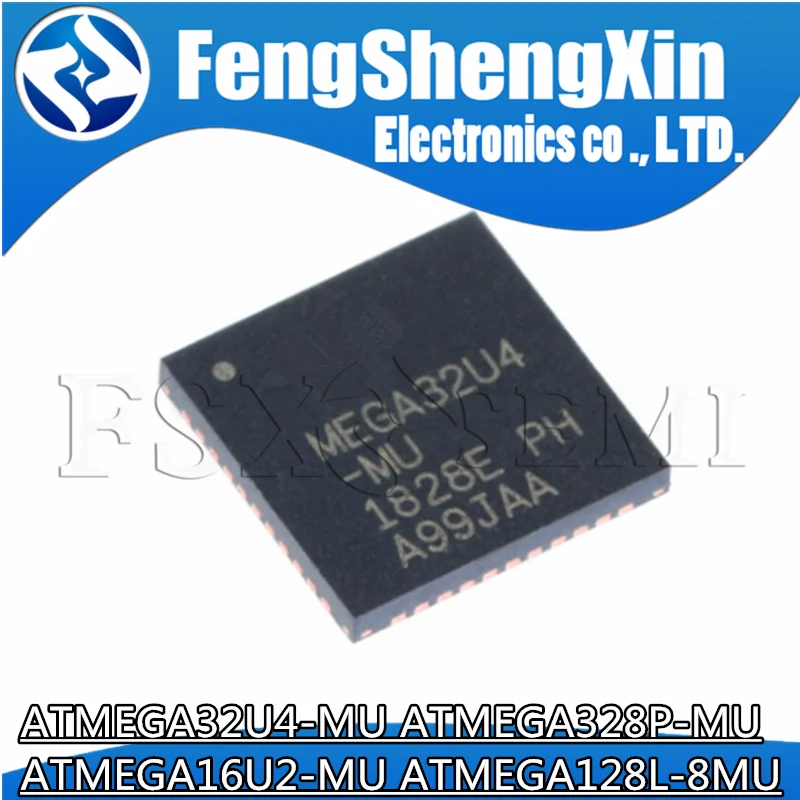 1pcs/lot ATMEGA328P-MU ATMEGA128L-8MU ATMEGA16U2-MU ATMEGA32U4-MU ATMEGA328 ATMEGA128 ATMEGA16U2 ATMEGA32U4 QFN Microcontroller