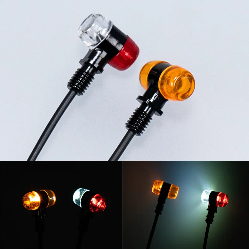 

Светодиодные боковые фонари для радиоуправляемого грузовика, двухцветная позиционная лампа для автомобиля 1/14 Tamiya SCANIA 770S R620 Volvo FH16XL 750 BENZ Arocs MAN TGX LESU