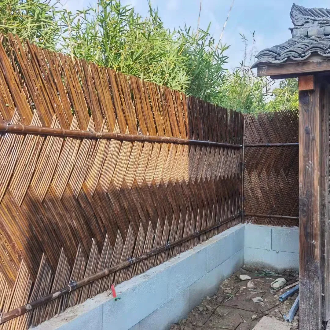 Traditional hand-woven bamboo fence anticorrosive courtyard bamboo fence bamboo