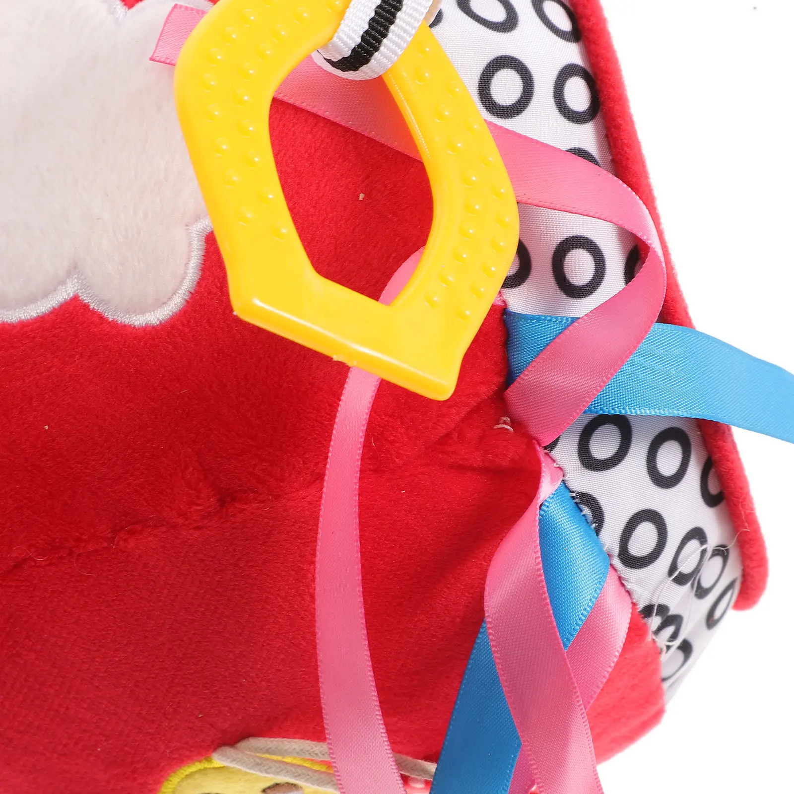 وسادة زحف للأطفال حديثي الولادة محشوة متعددة الوظائف باللون الأحمر الخمري تعزز التطور الصحي وسادة دوارة لحديثي الولادة