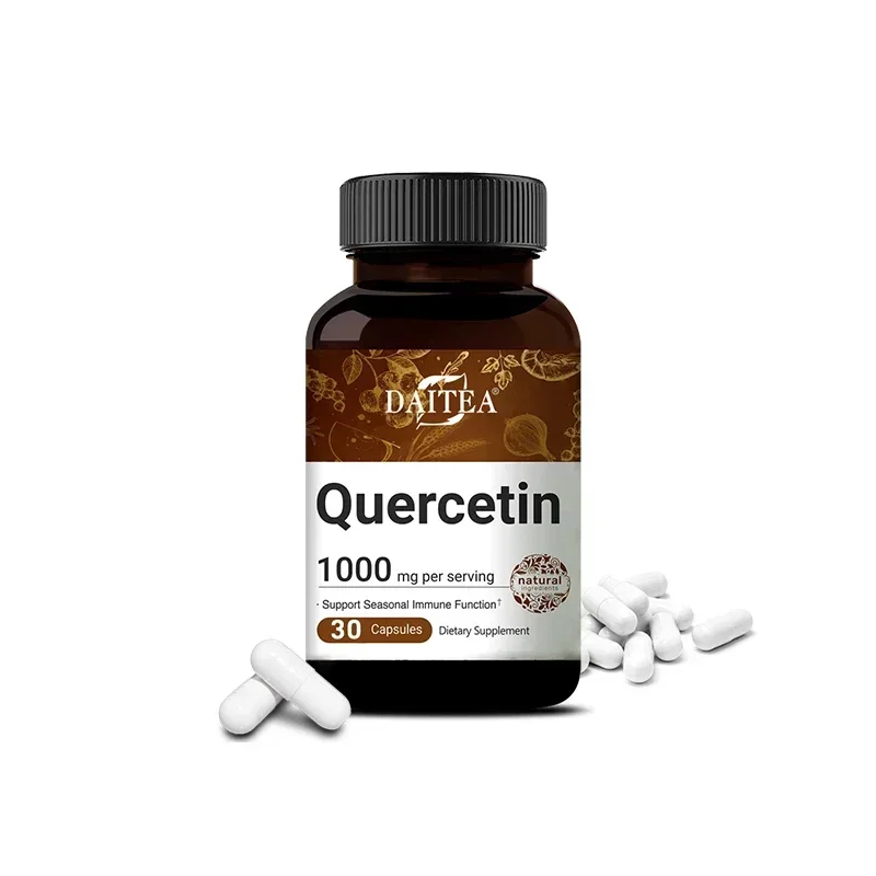 Quercetin Complément Alimentaire Bioflavonoïde 1000 Mg Fonction Immune, Cardiovasculaire, Antioxydan