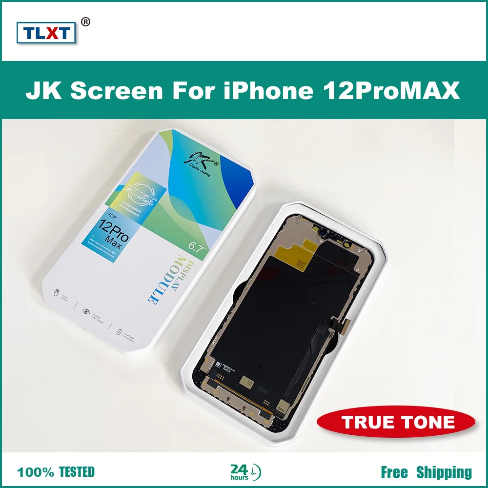 JK LCD Display Touch Screen Digitizer Assembly No Dead Pixel Replacement Parts Incell Screen For iPhone X XR Xs Max 11 12 12Pro