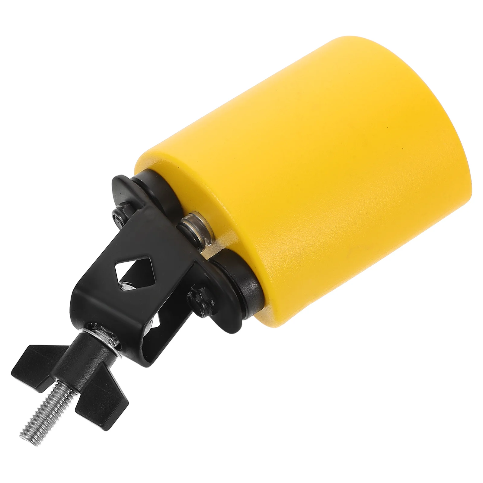 

Yellow Orff Percussion Cowbell Metal Jam Block Drum Instrument Bright Color Educational Musical For Early Learning