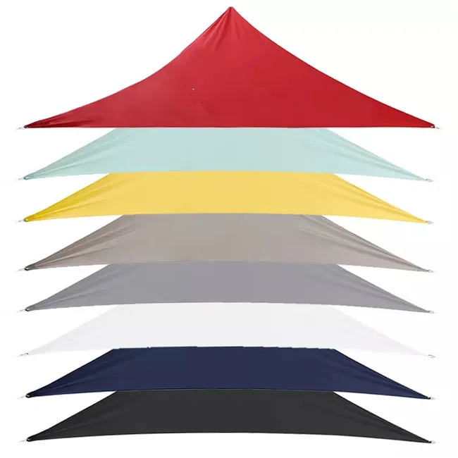 Colourful triangular shade cloth balcony patio carport canopy tent