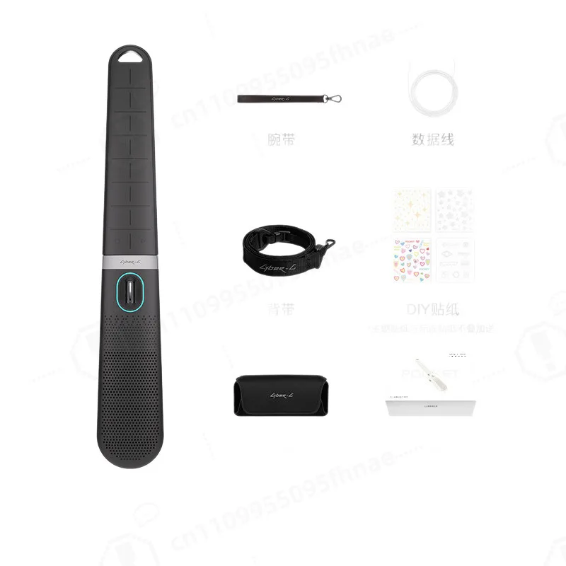 Pocket Cyber Foldable Electronic Guitar 26 Tones Built-in Speaker Portable Playing Instrument