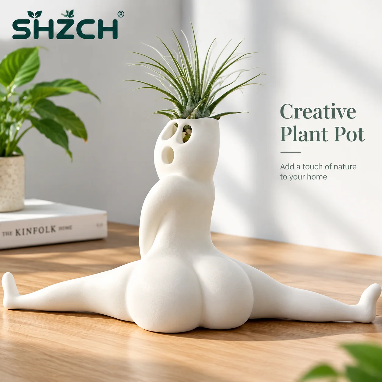 Flower Pot Fitness Big Butt Split Flower Pot Dance Flower Pot Performance Art Ornament