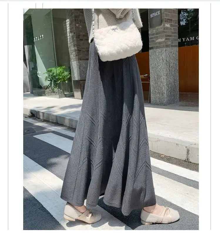 

Black Half Length Skirt Women Spring Summer Mid Length 2023 High Waisted A-line Skirt Showing Thin Umbrella Skirt Female LJ144