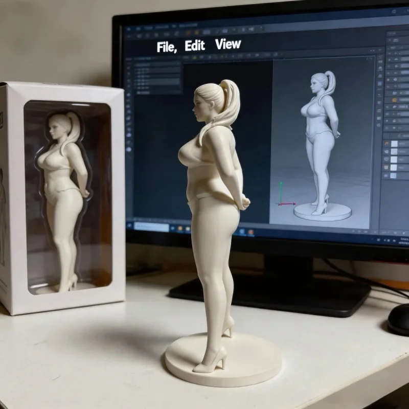 3D Printing Desktop Model Customization Pure Desire Sexy Fitness Female Coach Birthday Valentine's Day 3D Character
