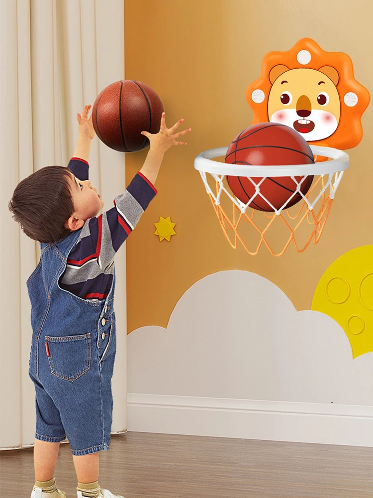 壁掛け式楽しいバスケットボールボードセット、バスケットボールフレーム、子供誕生日プレゼント、パンチフリーのバスケットボールスタンド、3歳以上幼児向け