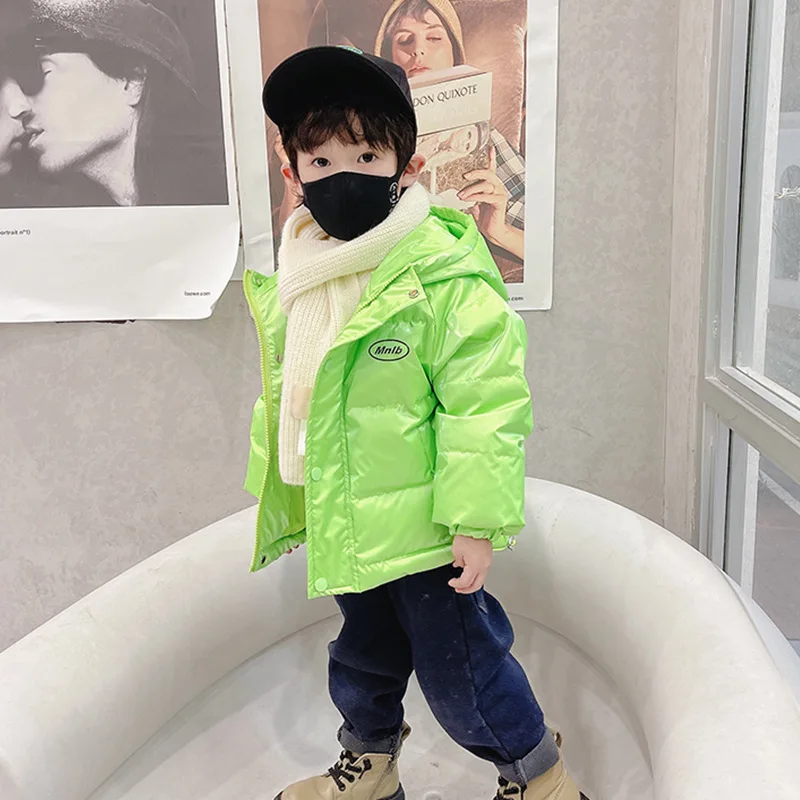 Boys Down Jacket Coat Overcoat Cotton 2024 NEW Popular Warm Plus Thicken Winter Teenager Children's Clothing Winter Jacket