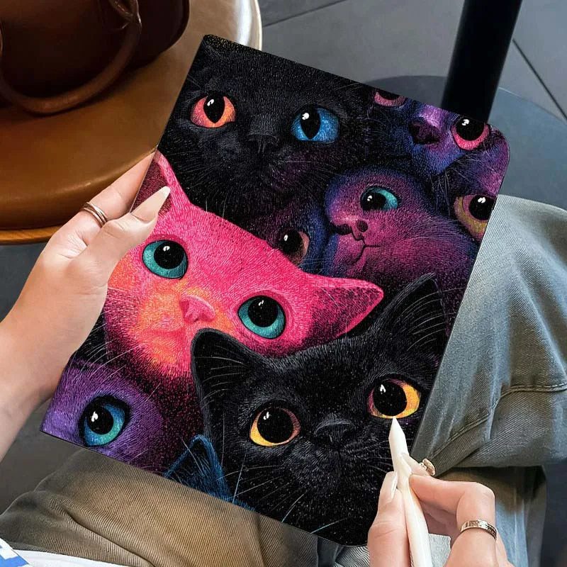 

Popular Cat Art Flower For Huawei MediaPad 3 12 Air SE M6 M5 Lite Pro 10.4 10.8 11 11.5 12.6 13.2 Inch 5G Tablet Case