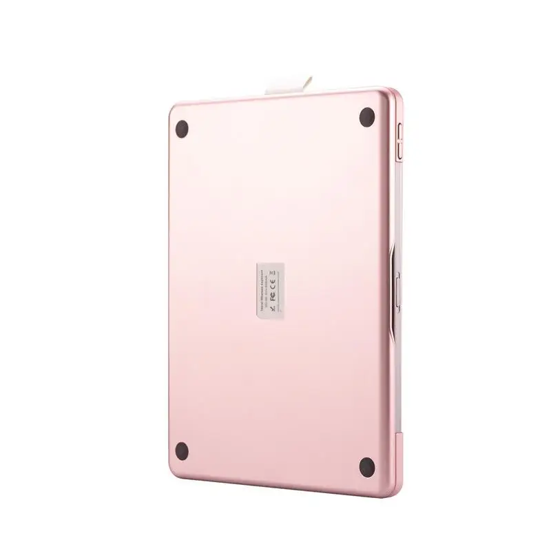 360 Degree Rotating Keyboard Tablet Backlit Wireless Keyboard Portable Rainbow Light Keypad Scratch Proof Tablet Protector