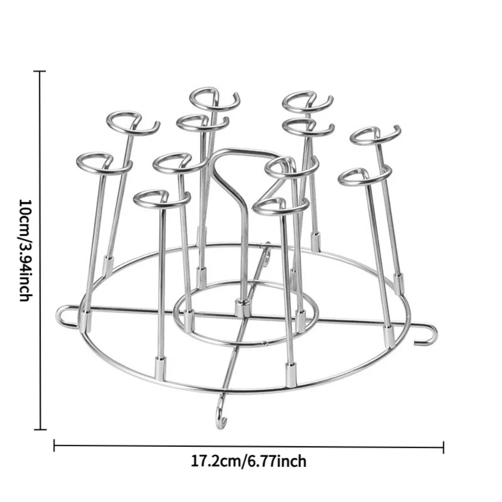 1PCS Stainless Steel Vertical Skewer Rack, Air Fryer & Oven BBQ Stand, Upright Barbecue Skewer Hanging Holder