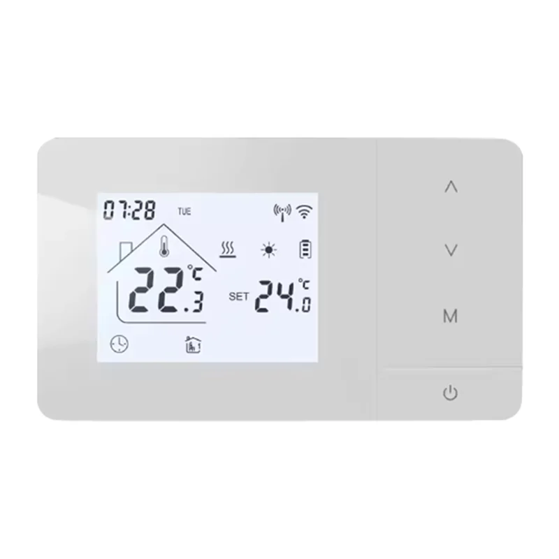 [NEW A09R!】 For Gas Boiler For Heating/Cooling System Compatible Smart Thermostat Wireless Temperature Controller For Alexa& Goo