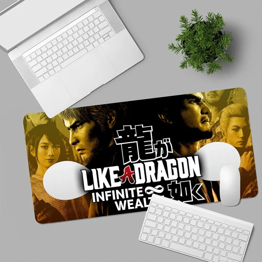 Hot Game Like a Dragon Infinite W-Wealth Mousepad Computer Laptop Gamer Pad PC Gaming Accessories Desk Mats