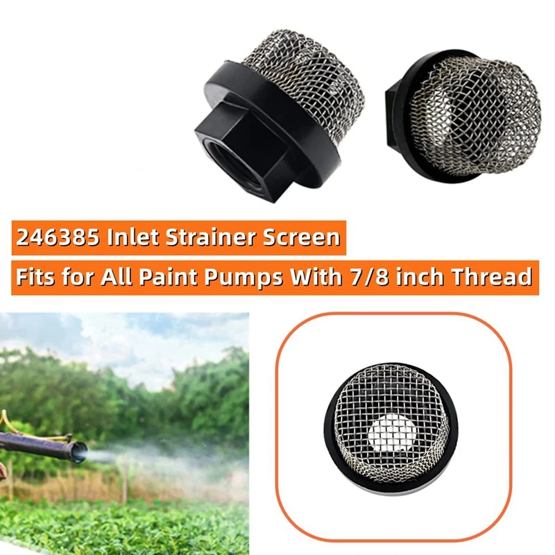 4 Pieces 246385 Inlet Suction Strainer Mesh Filter Intake Hose Strainer Screen Filter For Sprayer