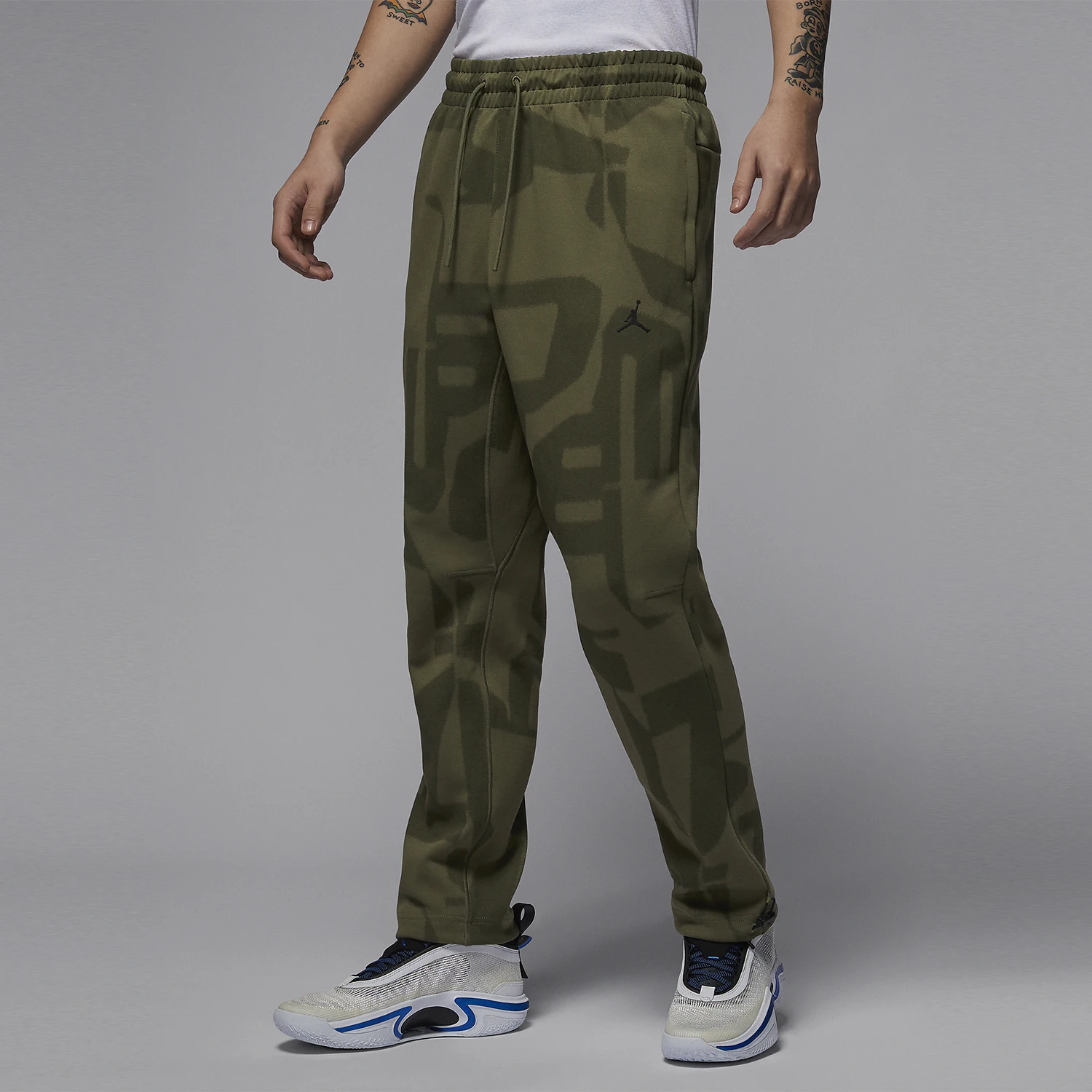 Nike Authentic Jordan Men's Sports Knit Camo Casual Long Pants FV8623-222
