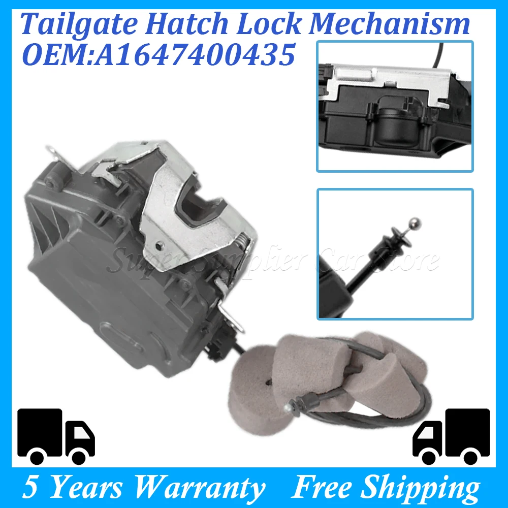 Car Tailgate Hatch Lock Latch w/Actuator For Mercedes W164 X164 ML 280/300/350/420/500 1647400300 1647400335 A 164 740 03 35