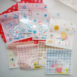 Plastic Ziplock Bags Cartoon Nuts Candy Cookie Chocolate Gift Packaging Party Favor Zipper Wrapping Supplie Soap Bag 13.5x13.5cm