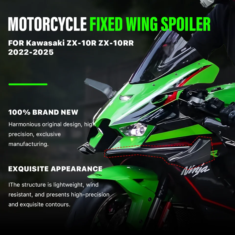 Kawasaki ZX-10R 2022-2025 Fairing Winglets ABS Plastic