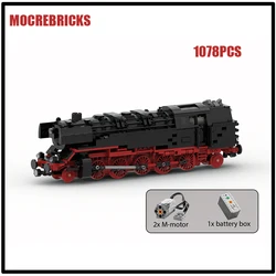 Hot Selling Technology Railway Train DR-Baureihe 85 Electric Locomotive With Motor MOC Building Blocks Model Kid's Bricks Toys